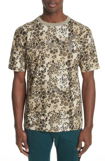 Men's Stone Island Camo Print T-shirt - Brown