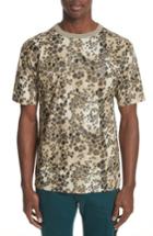Men's Stone Island Camo Print T-shirt - Brown