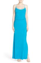 Women's Fraiche By J Crochet Trim Maxi Dress - Blue