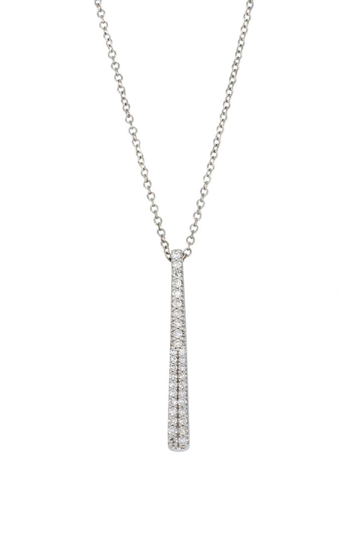 Women's Carriere Diamond Tie Pendant Necklace (nordstrom Exclusive)
