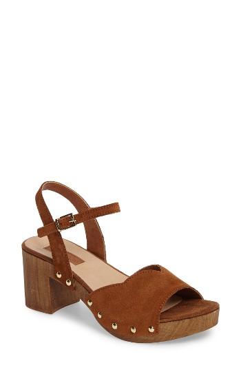 Women's Topshop Valentine Platform Sandal .5us / 38eu - Brown
