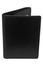 Men's Boconi 'grant' Rfid Blocker Leather Trifold Wallet - Black