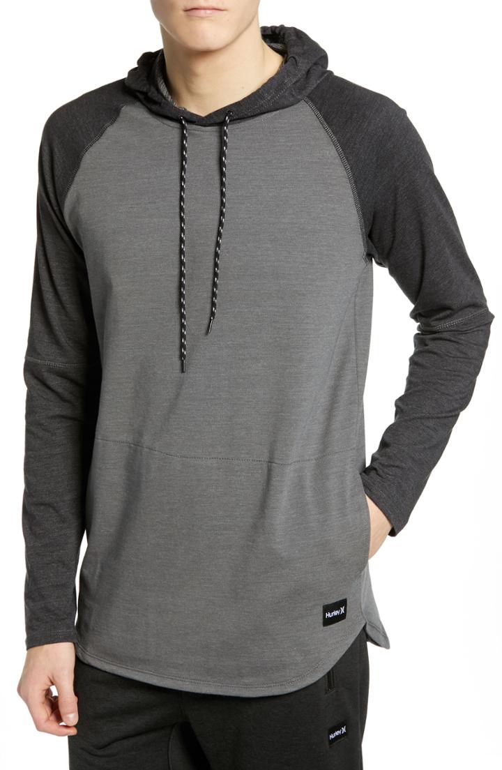 Men's Hurley Grant Dri-fit Hooded Pullover - Grey