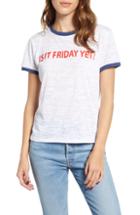 Women's Prince Peter Is It Friday Yet Ringer Tee - White