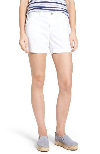 Petite Women's Caslon Utility Shorts P - White
