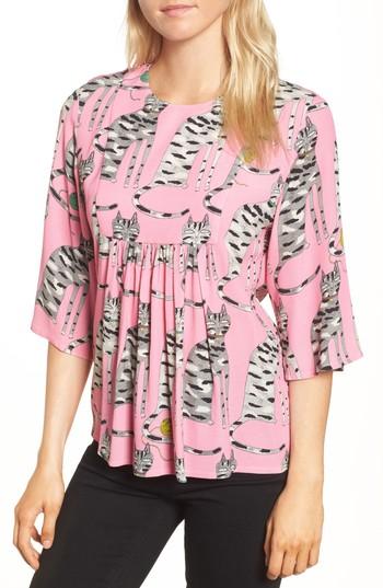 Women's Paul & Joe Sister Cat Print Blouse