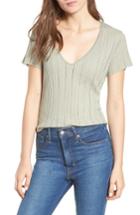 Women's Pst By Project Social T Ribbed Tee - Green