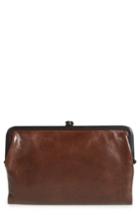 Women's Hobo Glory Leather Wallet - Brown