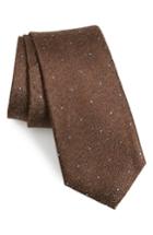 Men's Calibrate Mangan Dot Silk Tie, Size - Beige
