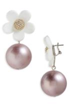 Women's Marc Jacobs Daisy Imitation Pearl Drop Earrings