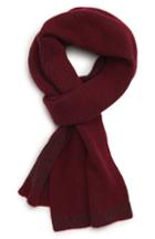 Men's Nordstrom Men's Shop Rib Knit Scarf, Size - Burgundy