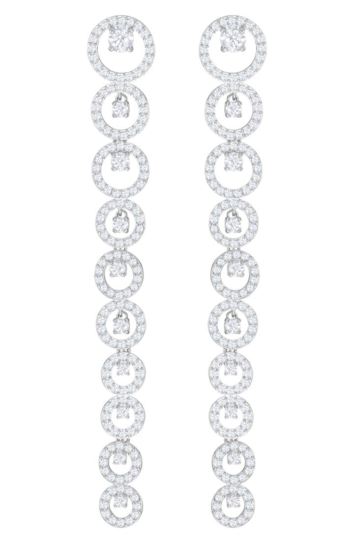 Women's Swarovski Creativity Linear Earrings