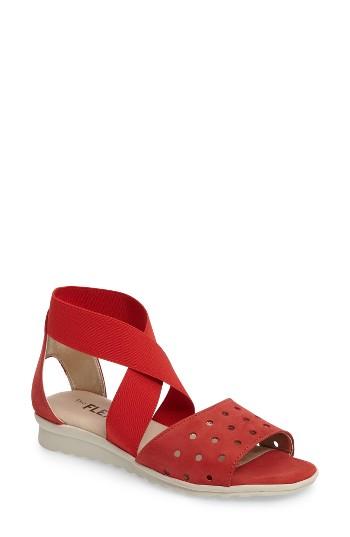 Women's The Flexx Fan Fair Sandal .5 M - Red