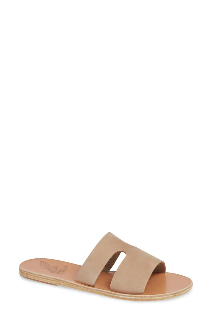 Women's Ancient Greek Sandals Apteros Slide Sandal Us / 36eu - Beige