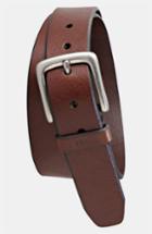 Men's Fossil 'joe' Leather Belt - Brown