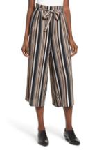 Women's Ten Sixty Sherman Paperbag Waist Wide Leg Crop Pants - Black
