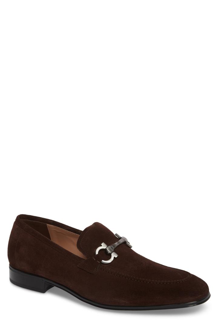 Men's Salvatore Ferragamo Flori 2 Bit Loafer .5 M/w - Brown