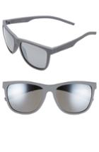 Women's Polaroid 56mm Retro Polarized Sunglasses - Grey/ Grey Mirror
