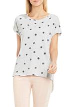 Women's Two By Vince Camuto Polka Dot Split Back Tee