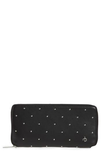 Women's Rag & Bone Studded Calfskin Leather Zip-around Wallet -
