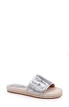 Women's Splendid Simpson Espadrille Slide Sandal M - Metallic