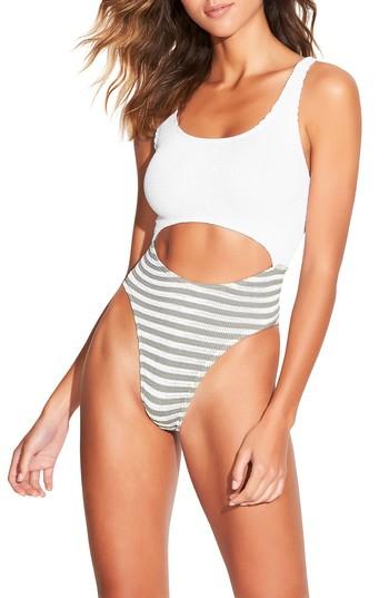 Women's Bound By Bond-eye The Mishy One-piece Swimsuit, Size - Grey