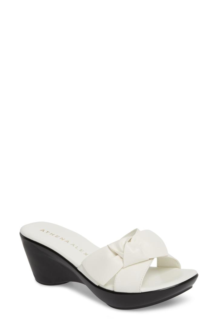Women's Athena Alexander Giada Wedge Sandal M - White