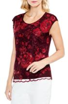 Women's Vince Camuto Sequin Lace Blouse - Red