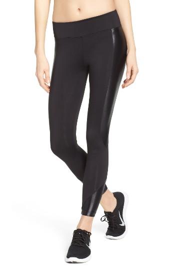 Women's Koral Curve Crop Leggings - Black