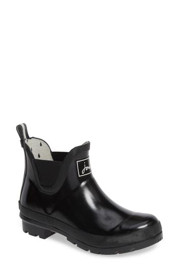 Women's Joules Wellibob Short Rain Boot M - Black