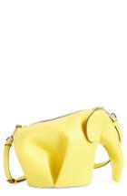 Loewe 'mini Elephant' Crossbody Bag - Yellow