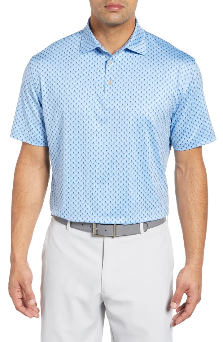 Men's Peter Millar Cottage Classic Fit Performance Polo - Blue