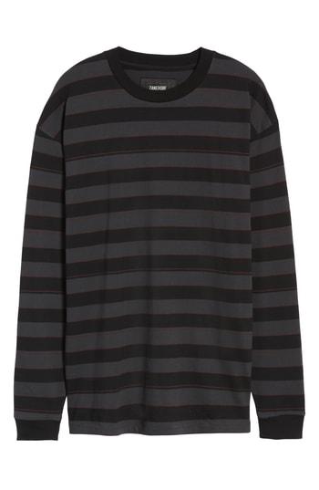 Men's Zanerobe Hoop Box Long Sleeve T-shirt, Size - Black