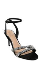 Women's Jewel Badley Mischka Jarrel Ankle Strap Sandal .5 M - Black