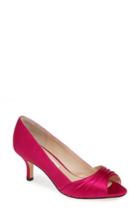 Women's Nina Chezare Peep Toe Pump .5 M - Pink