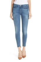 Women's Frame Le Skinny De Jeanne Reverse Cascade Hem Jeans - Blue