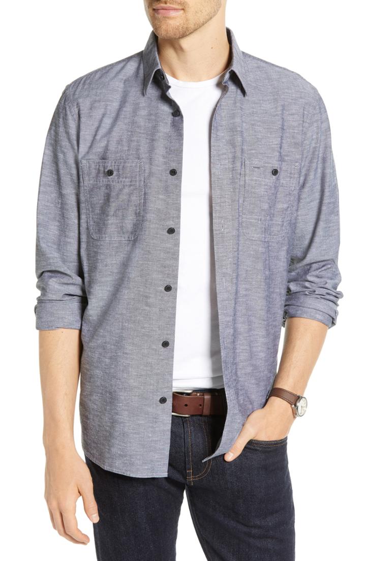 Men's 1901 Workwear Chambray Sport Shirt - Black