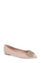 Women's Tory Burch Esme Crystal Bow Flat M - Pink