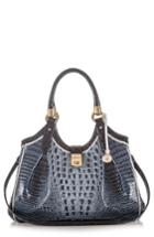 Brahmin 'tri-texture - Elisa' Leather Shoulder Bag - Blue