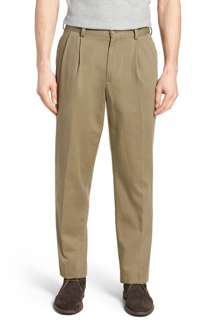 Men's Bills Khakis M2 Classic Fit Pleated Vintage Twill Pants X 30 - Green