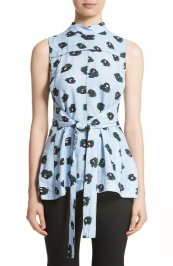 Women's Proenza Schouler Print Front Tie Top
