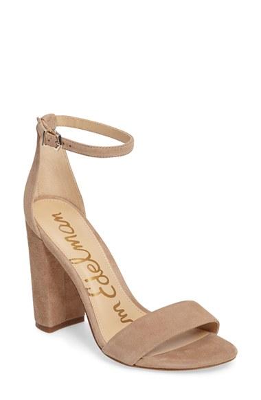 Women's Sam Edelman Yaro Ankle Strap Sandal M - Beige