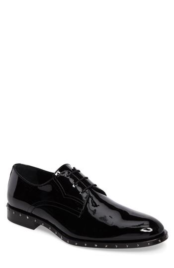 Men's Jimmy Choo Studded Plain Toe Derby Us / 42eu - Black