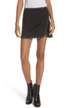 Women's Helmut Lang Studded Miniskirt - Black