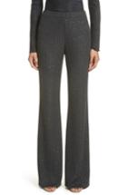 Women's St. John Collection Rib Sequin Knit Flare Leg Pants