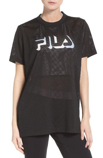 Women's Fila Liona Mesh Tee - Black