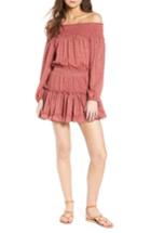 Women's Misa Los Angeles Darla Off The Shoulder Minidress - Coral