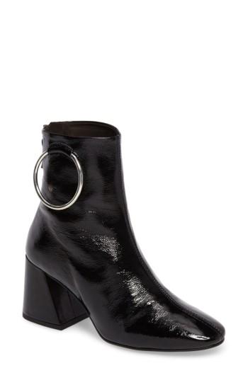 Women's Topshop Mia Ring Bootie .5us / 37eu - Black
