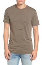 Men's Rvca Flipped Perimeter Burnout T-shirt, Size - Brown