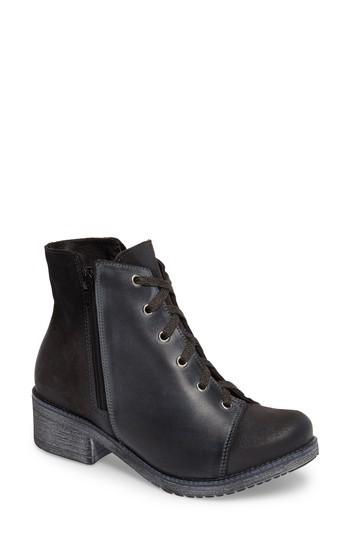 Women's Naot Groovy Lace Up Bootie Us / 39eu - Grey